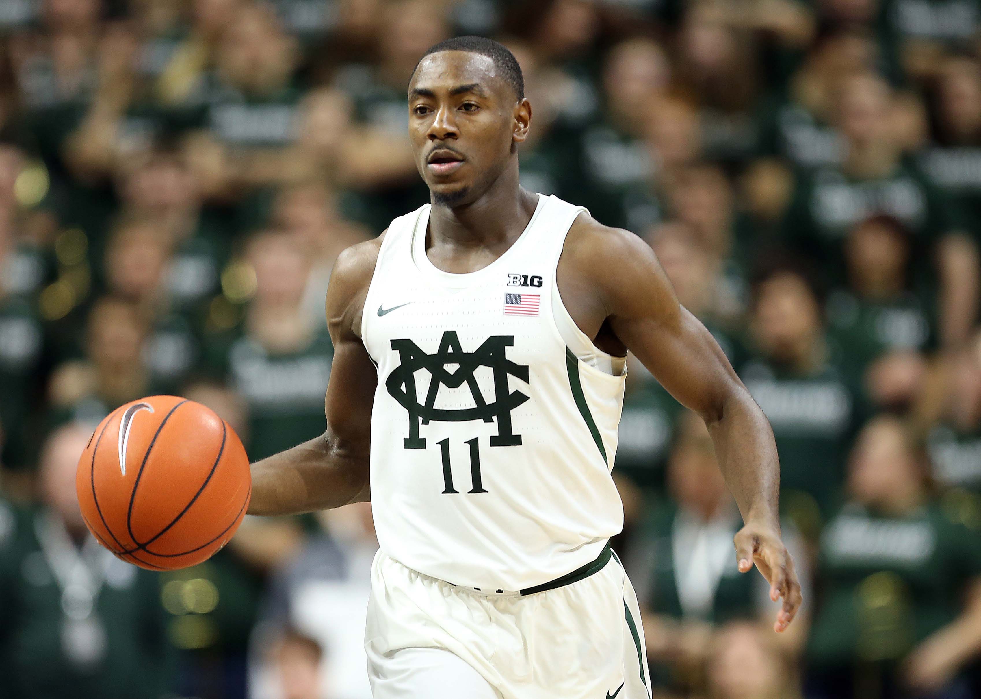magic johnson michigan state throwback jersey